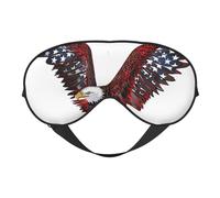 USA Eagle Flag Printing Sleep Mask for Women Men Double-Sided Print Soft Silk Eye Masks Eye Sleep Shade Cover