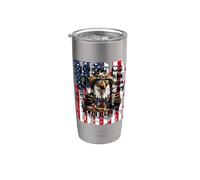 USA Eagle to Burn Burgers Barbecue Stainless Steel Insulated Tumbler