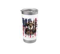 USA Eagle to Burn Burgers Barbecue Stainless Steel Insulated Tumbler