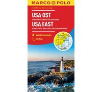 USA East Marco Polo Map: Atlantic Coast, Great Lakes and Appalachian Mountains (multi-language edition - English, German, French) (Marco Polo Maps)