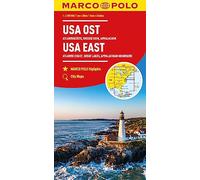 USA East Marco Polo Map: Atlantic Coast, Great Lakes and Appalachian Mountains (multi-language edition - English, German, French) (Marco Polo Maps)