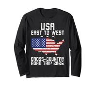USA East to West Road Trip 2026 Adventure Long Sleeve T-Shirt