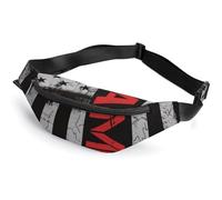 USA EMT Star of Life EMS Paramedic Flag Printed Crossbody Fanny Pack Fashion Waist Bag with Adjustable Strap for Men Women