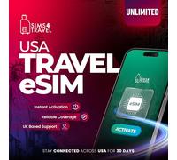 USA eSIM Data Plan | UNLIMITED 5G DATA | Instant Activation | 30 Days
