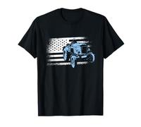 USA Farmer Outfit - Men's Farming Outfit & Antique Tractor T-Shirt