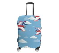 USA Fighter Planes Travel Luggage Cover Washable Anti-Scratch Baggage Suitcase Protector M