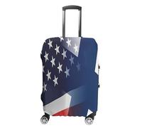 USA Finland Flags Luggage Cover Washable Suitcase Protector Anti-Scratch Suitcase Covers Fits 18-32 Inch XL