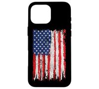 USA Flag 4th July American Red White Blue Star Stripes 4 Day Case for iPhone 16 Pro Max