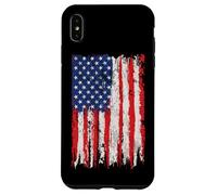 USA Flag 4th July American Red White Blue Star Stripes 4 Day Case for iPhone XS Max