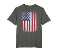 USA Flag 4th July American Red White Blue Star Stripes 4 Day T-Shirt