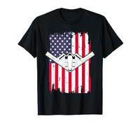 USA Flag Aircraft 4th of July Men Women Kids Patriotic T-Shirt