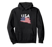 USA Flag America Heritage American Vacation Grunge Travel Pullover Hoodie