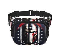USA Flag American Spartan Fanny Packs for Women Men, Fashion Waist Packs for Workout Running Traveling Hiking