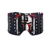 USA Flag American Spartan Print Eye Shade Cover for Nap Travel Yoga,Eye Cover Blindfold Travel Office Nap Airplane