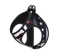 Usa Flag American Spartan Print Pet Leash Vest,Breathable Mesh Pet Harness, Reflective For Small Medium Dogs Safe Easy Walking