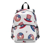 Usa Flag Donuts Toddler Backpack for Boys Girls, Small Kids School Backpacks Preschool Backpacks 3-6 Years, Medium