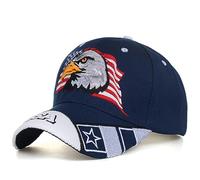 USA-Flag Eagles-Hat American Baseball-Cap Embroidered, Usa-navy, One size