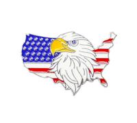 USA Flag Enamel Pin, America Eagle Pin Brooch, Gift For Native American America Lover Traveler Veteran, Patriotic Lapel Badge, Indigenous Brooches, USA Travel, National Flag Accessories