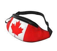 USA Flag Fanny Pack Crossbody Waist Bag Pack for Men Women. Belt Bag for Travel Walking Running Hiking Fishing., Canada Flag, One Size