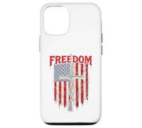 USA Flag Freedom Cross Patriotic Liberty Christian Beliver Case for iPhone 12/12 Pro