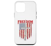 USA Flag Freedom Cross Patriotic Liberty Christian Beliver Case for iPhone 12 mini