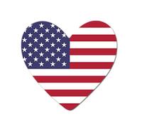 USA Flag Heart Iron on Transfer for Fabric United States Team Support