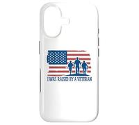 USA Flag I was Raised by a Veteran - Memorial Veterans Day Case for iPhone 17