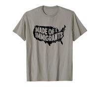 USA Flag Map Immigrants Immigrant America Anti Racism T-Shirt