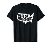 USA Flag Map Immigrants Immigrant America Anti Racism T-Shirt