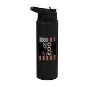 USA Flag Not My War Pro Peace Freedom Statement Stainless Steel Insulated Water Bottle