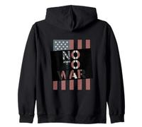 USA Flag Not My War Pro Peace Freedom Statement Zip Hoodie