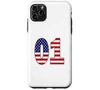 USA Flag Number 01 Patriotic Birthday - Born in 2001 Gift Case for iPhone 11 Pro Max