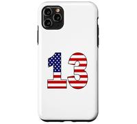 USA Flag Number 13 Patriotic Birthday - Born in 2013 Gift Case for iPhone 11 Pro Max