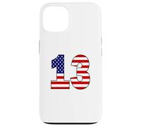 USA Flag Number 13 Patriotic Birthday - Born in 2013 Gift Case for iPhone 13