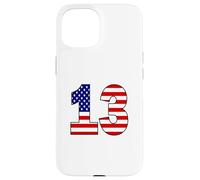 USA Flag Number 13 Patriotic Birthday - Born in 2013 Gift Case for iPhone 15
