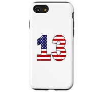 USA Flag Number 13 Patriotic Birthday - Born in 2013 Gift Case for iPhone SE (2020) / 7/8
