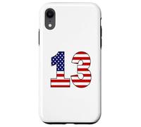 USA Flag Number 13 Patriotic Birthday - Born in 2013 Gift Case for iPhone XR