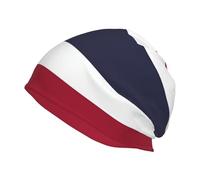 USA Flag Patriotic Eagle Beanie for Men and Women, Full Print Knit Hat, Soft & Warm, Seasons, Large, Thailand Flag, One size