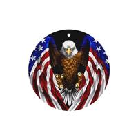 USA Flag Patriotic Eagle Car air freshener, 4-pack, suitable for passenger compartments, trucks, and SUVs.