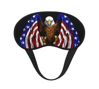 USA Flag Patriotic Eagle It is a Black-Rimmed Eye mask. The Soft Eye mask can Improve Sleep Quality and is Suitable for Indoors, Outdoors and Traveling.