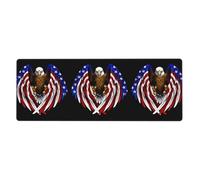 USA Flag Patriotic Eagle Mouse Pad 12x31.5in - Extra-Large Desk Mat