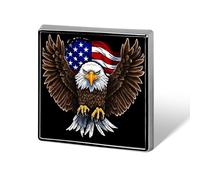 USA Flag Patriotic Eagle Square Lapel Pins Backpack Pin Cute Brooch Decoration Brooches for Women Men Fashion Button Badges for Hat Backpacks Purses Jackets Shirt Suit