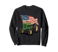 USA Flag Patriotic Farming Shirt American Farmer Tractors Sweatshirt