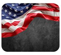 Usa Flag Patriotic Mouse Pad Mat Mousepad For Desk Computer Laptop Pc Gaming Home Or Office Gift For American Veteran (Slate Mp22) 7.9X9.4 Inch
