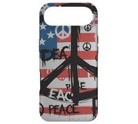 USA Flag Peace Symbols Graffiti Style Political Anti-War Case for iPhone Air