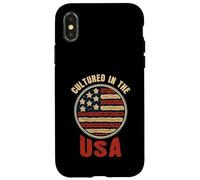 USA Flag Petri Dish Patriotic Medical Technologist Case for iPhone X/XS