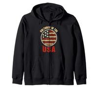USA Flag Petri Dish Patriotic Medical Technologist Zip Hoodie