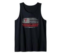USA Flag Respiratory Therapist RT Care Week For Men Women Tank Top
