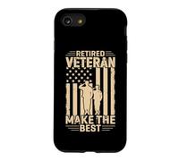 USA Flag Retired Veteran Make The Best Patriotic Military Case for iPhone SE (2020) / 7/8