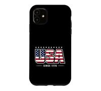 USA Flag Since 1776 Patriotic Vintage American Pride Case for iPhone 11